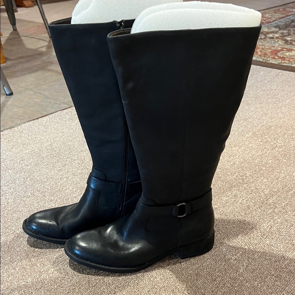 Born “Saddler” Extra WIDE Calf boots size 9.5 - genuine leather BNWOT